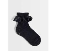 Dr Martens - Calzini soffici neri con volant in raso-Nero S-M