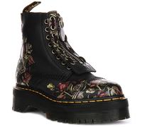 DR MARTENS Chelsea Sinclair Rose Tacco Stivali da Donna Fiore IN Nero EU 36-41