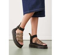 Dr Martens Sandali Clarissa Ii Quad Mini Leopard Spot Hair On
