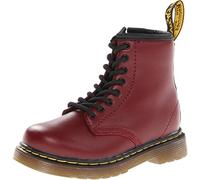 Dr. Martens - Core Brooklee Cherry Red Softy, Scarpe stringate Unisex - Bambini, Rosso (Black), 26