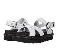 Dr. Martens Cross Strap Sandal, Sandali Donna, Bianco(White), 41 EU