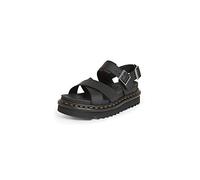 Dr. Martens Cross Strap Sandal, Sandali Donna, Nero(Black Hydro), 38 EU