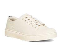 DR MARTENS Dante, Sneaker Uomo, Parchment Beige 10 Oz Canvas & Parchment Beige Milled Coated Leather, 44 EU