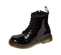 Dr. Martens DELANEY, Stivali Unisex Bambino, Nero (Black Patent Lamper), 29