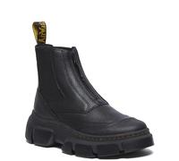 Dr. Martens Stivali Chelsea in Piattaforma, Pelle Nero, Suola Spessa con Disegno Trattore, Elastico Laterale, Nero , 40 EU