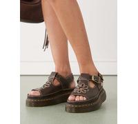 Dr.Martens - Dunnet - Sandali marroni con fiori-Marrone 42