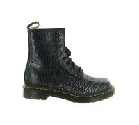 Dr. Martens - Gunmetal Wild Croc Stivali - - Shoes - Donna - Nero - 36 EU