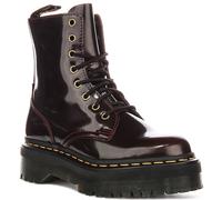Dr Martens Jadon 8 Occhio con Lacci e Zeppa Donna Stivali IN Ciliegia UK 3 - 8