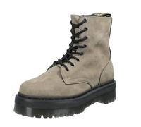 Dr. Martens Jadon - Anfibi Platform In Pelle Grigio - Donna Scarpe