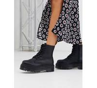 Dr Martens - Jadon - Anfibi vegan neri con suola spessa-Nero 39