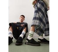 Dr. Martens - Jorge II - Sabot unisex neri in camoscio-Nero 42