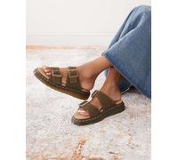 Dr Martens - Josef - Sliders unisex verde oliva scuro 43