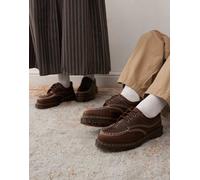 Dr Martens - Lowell - Scarpe unisex marrone caramello con cuciture a contrasto 45