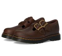 Dr. Martens Mary Jane - Scarpe basse da bambina 8065 J, Marrone scuro, 11 Little Kid