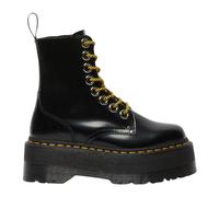 Dr. Martens - Max Giallo Stitch Stivali in Pelle con Plateau - - Shoes - Donna - Nero - 36 EU