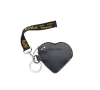 Dr. Martens Micro Borsa a mano Heart Black Kiev 11x10 cm Pelle Nero con Portachiavi