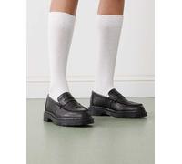 Dr Martens - Penton Atlas - Mocassini unisex neri effetto coccodrillo-Nero 36