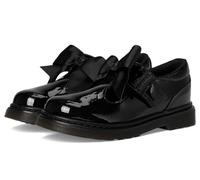 Dr. Martens Polley II Bow J - Scarpe basse da bambina Mary Jane, nero, 4 Big Kid