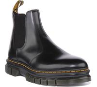 DR MARTENS Rikard Pelle Plateau Suola Chelsea Stivali Uomo IN Nero UK 7 - 12