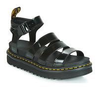 Dr. Martens Sandali con zeppa BLAIRE BLACK PATENT LAMPER in Nero 36
