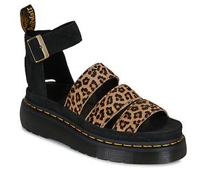 Dr. Martens Sandali con zeppa Clarissa II Quad Sandal Mini Leopard in Nero 40
