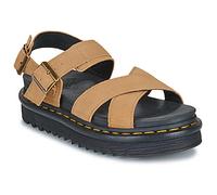 Dr. Martens Sandali con zeppa Voss II Sandal Tan Suede in Marrone 41