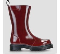 Dr. Martens Stivaletti Rejena Mid Cherry Red Laquered Leather in Bordeaux 40
