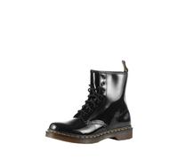 Dr Martens - 1460 - Stivaletti con tre paia di occhielli in pelle nera verniciata-Nero 36