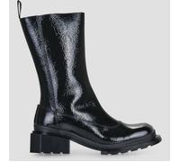 Dr. Martens Stivali con tacco Maybole High Boot Black Crinkle Patent in Nero 41