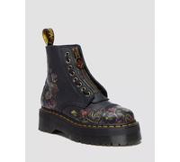 Dr. Martens Stivali Sinclair Black Decayed Roses Classic Tumbled Nappa Nero Donna