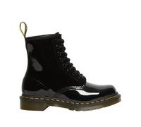 Dr Martens - 1460 - Stivaletti con tre paia di occhielli in pelle nera verniciata-Nero 36