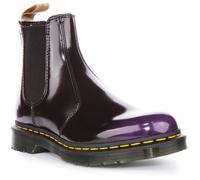 Dr Martens Vegan 2976 Chelsea Scarponcini Stringati Donna Nero Viola UK 4-7