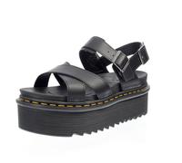 Dr. Martens Voss Ii Quad - Sandali Platform In Pelle Nero - Donna Scarpe Sandali