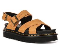 Dr Martens Voss II Rub Sole Slingback Buckle Sandalo Donna In Tan EU 36-42