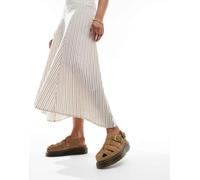 Dr. Martens - Wrenlie - Sandali a gabbia in camoscio color cuoio-Marrone 43