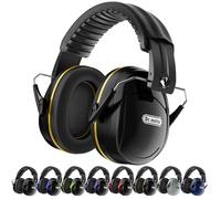 Dr.meter Cuffie Antirumore, 31dB SNR Cuffie protettive per Bambini con Cuffie Antirumore per Bambini Cuffie per Dormire Studiare, Fascia per La Testa Dei Bambini Regolabile Nero