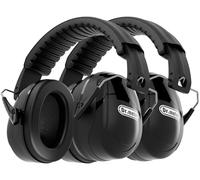 Dr.meter Cuffie Antirumore 34dB SNR Protettive per bambino, Cuffie per Dormire e Studiare, Fascia Regolabile Nero Puro