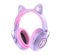 Dr.meter Cuffie Auricolari Bambini, Cuffie Antirumore Bambini 32dB SNR con Adesivi, Cuffie Protettive per Autismo e Sensibilità Sensoriale, Protezione Udito per Concerti e Fuochi d'Artificio Viola