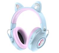 Dr.meter Cuffie Auricolari Bambini, Cuffie Antirumore Bambini 32dB SNR con Adesivi, Cuffie Protettive per Autismo e Sensibilità Sensoriale, Protezione Udito per Concerti e Fuochi d'Artificio Azzurro