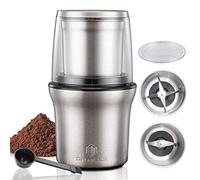 DR MILLS DM-7412M - Macinacaffè e macinacaffè elettrico, macinino e coltello, tazza rimovibile, coltello senza lavaggio e tazza senza lavaggio sono realizzati in acciaio inox SUS304