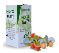 Dr. MÜLLER Nord Faste pasta profilattica 100 × 2 g lattine di pasta lucidante professionale per denti pasta profilattica (fine - mela)