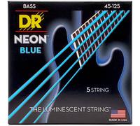 DR NBB5-45 Neon Blue 45-125 Set di Corde per Basso Blu Neon 045-125 Medium