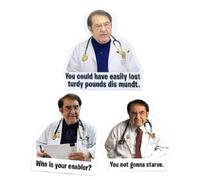 Dr Nowzaradan - 3 magneti per frigorifero Dr Nowzaradan Diet Plan Book | Adesivi per frigorifero Dr. Now Diet Helper | Divertenti magneti per frigorifero e auto per la perdita di peso