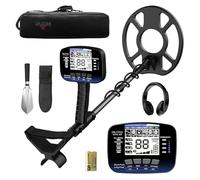 DR.ÖTEK Metal Detector Professionali per Adulti e Bambini, Impermeabile per Oro con Pinpoint e Terreno, Abbinamento Rapido, 6 Modalità, Alta Precisione, Leggero e Facile da Usare,Blu