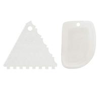 Dr. Oetker 1664 - Pettine per torte e raschietto, in plastica PP