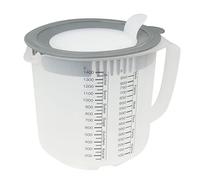 Dr.Oetker 1802 Cups and Bowls Brocca Graduata con Coperchio, Plastica, Trasparente/Grogio