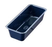 Dr Oetker 2367 Stampo per plumcake 25 cm, stampo per torta rettangolare, stampo per brioche, stampo da forno rettangolare, stampo per pasticceria, stampo per pane, Acciaio, Blu, 25 x 11 x 7,5 cm