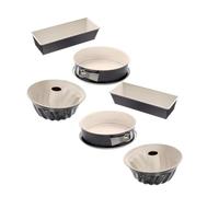 Dr Oetker 9331150 - Set di 2 stampi per pasticceria, stampo per dolci, stampo per dolci, stampo per torta, stampo per torte, stampo per pane, stampo per kouglof, antiaderente, acciaio, ceramica