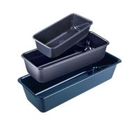 Dr. Oetker 9924550 - Set di 3 stampi per torte, 3 stampi per torte, stampo per torte, stampo rettangolare, stampo per dolci, stampo per dolci, acciaio smaltato, 30 cm - 35 cm - 25 cm