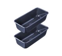 Dr Oetker 9924750 - Stampo per torta, 25 cm, rettangolare, stampo per panini, stampo per pasticceria, stampo per panini, stampo per panini, stampo per brioche, acciaio, blu, 25 x 11 x 7,5 cm
